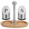 Stainless Steel Condiment Container Pot Seasoning Box Set Spice Pepper
