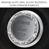 JUSTTOP 2PCS Car Bling Crystal Rhinestone Engine Start Ring Decals,