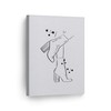 Smile Art Design Black and White Modern Woman Boot Sketch