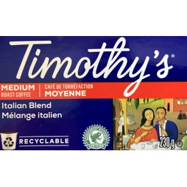 Timothy's World Coffee, Italian Blend, , K-Cups for Keurig Brewers, 25-Count Box (Pack of 2)