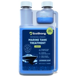 Eco Strong Marine Holding Tank Treatment | Powerful Enzymatic Black Water Digesting Liquid - Eliminates Tank Odor and Breaks Down Waste (17 OZ)