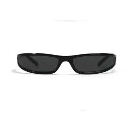 1QualitySpectacles Fashion Black Sport Sunglasses Women Men Y2K Rectangle Narrow Shade Eyewear