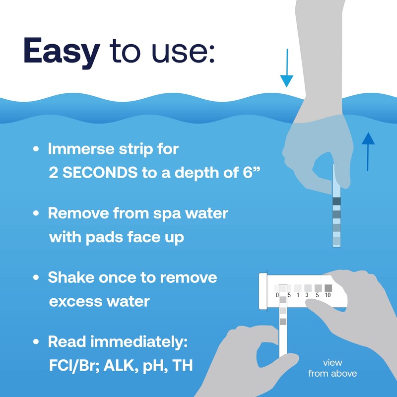 HTH Spa 86138 Test Strips, Spa & Hot Tub Chemical
