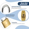 HOX 12-Pack Keyed Padlock, Waterproof and Rustproof, Solid Brass Lock