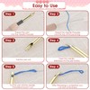 12 Pcs Punch Needle Kit, Embroidery Punch Needle Tool Wooden
