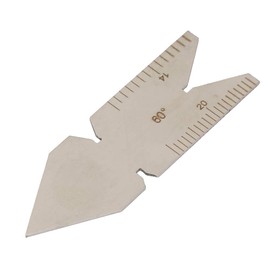 Thread Gauge, Stainless Steel Center Gauge 60 Degree Screw Thread Lathe Cutting Woodworking Tools Thread gauges (American Standard USA60 Degree Thread)