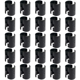 50 Pack Wire Shelf Clips Shelving Sleeves - 25 Pairs Shelf Lock Clips for 1" Post- Shelving Sleeves Replacements for Wire Shelving System