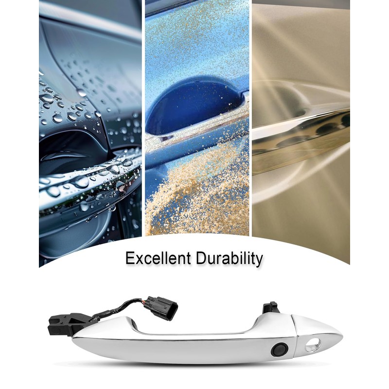 OCHIKI Front Left Chrome Exterior Door Handle Fit for Honda