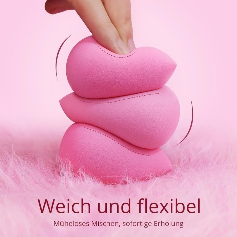Rosa/Pink Beauty Blender, Kosmetik Schwamm, Beauty Sponge, Make-up Schwamm