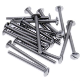M4 (4mm x 50mm) Slot Mushroom Machine Screw (Bolt) - Stainless Steel (A2) (Pack of 20)