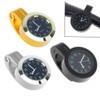 JECOMPRIS 1.25 Inch Motorcycle Handlebar Clock Waterproof Aluminum Digital Car