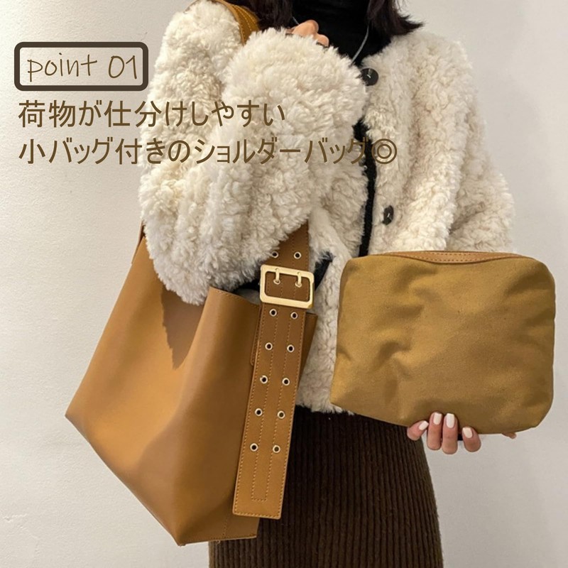 [1/2style] Women's Nibunoichi Style Bag, Diagonal Hanging, Shoulder Bag, Business,