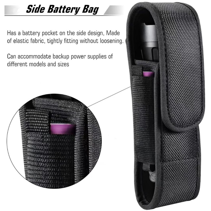 YONCONO Flashlight Holster, Molle Tactical Torch Cover Case Nylon Adjustable