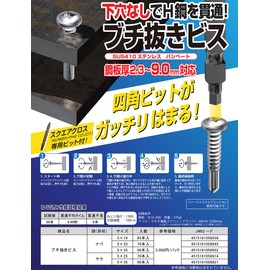 Water Metal Drill Bis SUS410 Stainless Steel Pasipate Butyric Cutting Screws Pan 5 x 19 (83 Pieces)