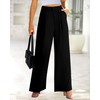 BTFBM Women High Waist Casual Wide Leg Long Palazzo Pants