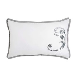 Sleepdown Caprice Fiya Pillowcase Pair 100% Polyester - White