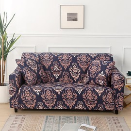 HOOBUY Printed Sofa Cover Stretch Couch Covers Patterned Sofas Seater Slipcovers for 3 Cushion Couch Set (BXMY, 3 Seater/Large 2 Seater)