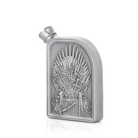 Royal Selangor Hand Finished Game of Thrones Collection Pewter Iron Throne Hip Flask Gift