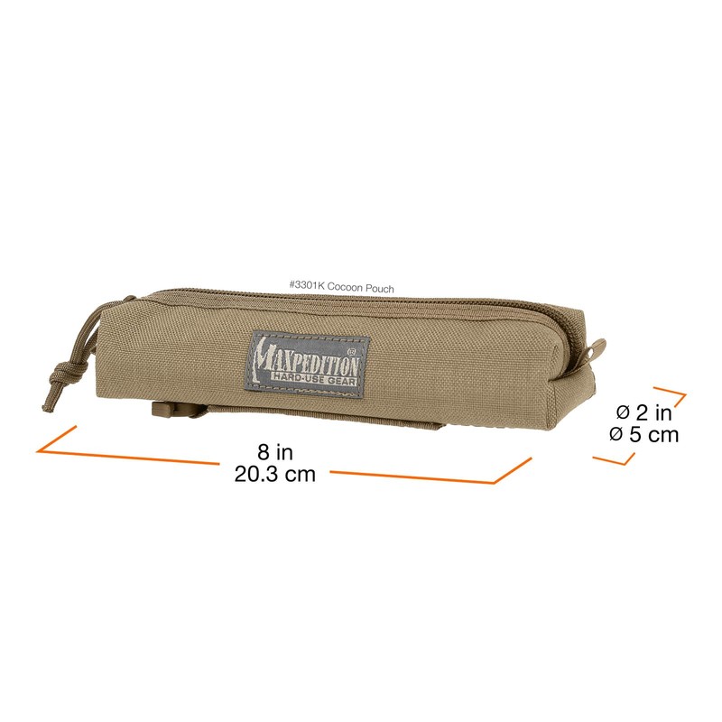 Maxpedition Gear Cocoon Pouch, Khaki, Medium