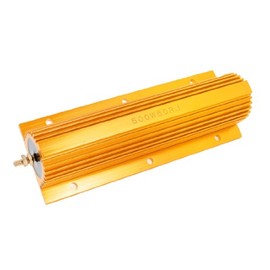 uxcell A13091300ux1141 500W 50 Ohm Resistance 5% Gold Tone Aluminum Case Wirewound Resistor, 2.76" Width, 7.87" Length