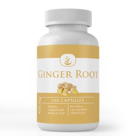 Pure Original Ingredients Ginger Root (100 Capsules) Natural Herbal Supplement, No Additives or Fillers