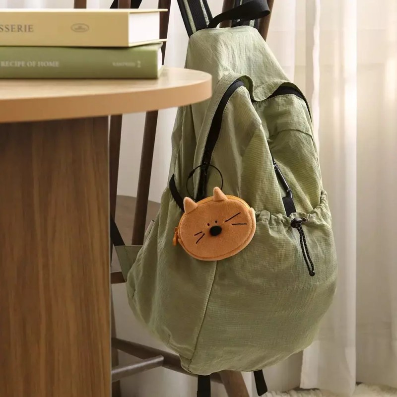 Doodle 두들 키링 파우치 [04 화이트 캣] Doodle Keyring Pouch