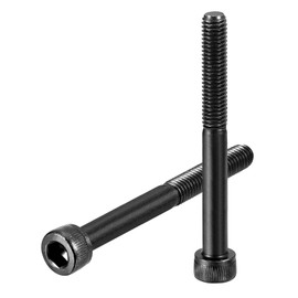 QUARKZMAN Pack of 30 M5-0.8 x 55 Hex Socket Cap Screws, Class 12.9 Carbon Steel Allen Screws, Hex Socket Screw Black Oxide Fasteners for Machines