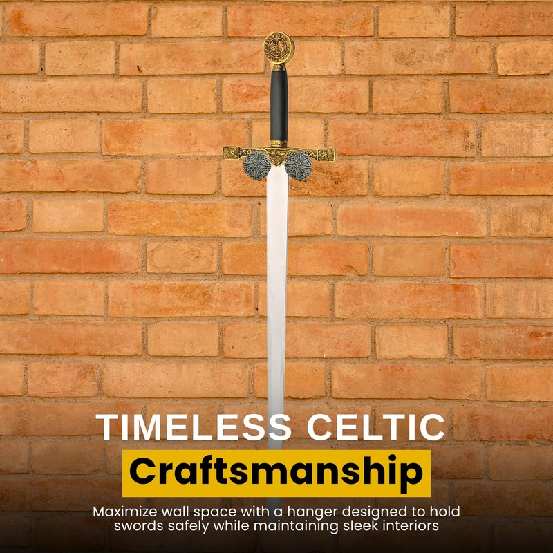 SZCO 3” Celtic Sword Expandable Hanger Wall Mount – Adjustable