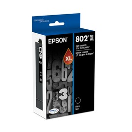 EPSON 802 DURABrite Ultra Ink High Capacity Black Cartridge (T802XL120-S) Works with WorkForce Pro WF-4720, WF-4730, WF-4734, WF-4740