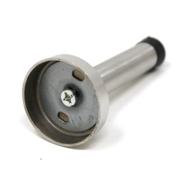 fiXte Stainless Steel Door Stop Wall Floor Mounted Stopper Skirting Board Metal Buffer (95mm)