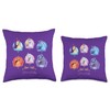Unicorn Group Throw Pillow