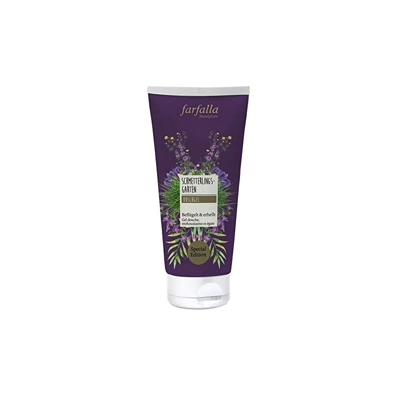 farfalla Butterfly Garden Shower Gel 100% Certified Natural Cosmetics NaTrue