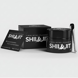 Shilajit Resin 30 g – 100 % reines Himalaya Harz mit 85 Mineralien, Fulvin- & Huminsäure – Glasdose mit edler 300 mg Dosierhilfe – Original Qualität von StilleStube (1)