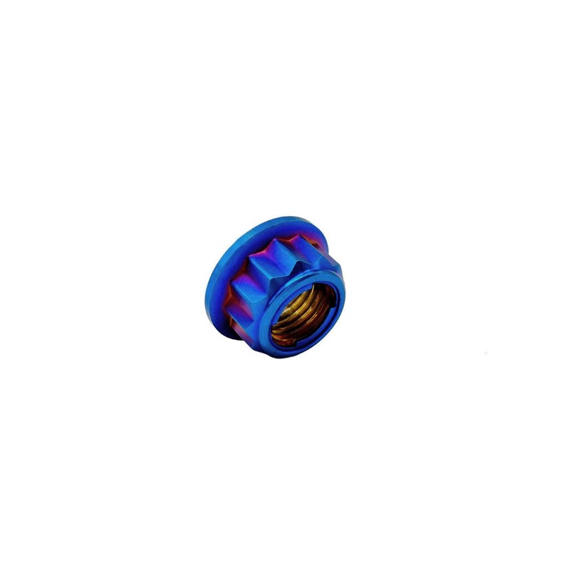 RISON Titanium Nut M8 x 1.25 mm Bi-Hex Sprocket Nut