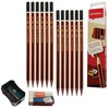 ZOFAX Nat621Amb HB Pencils Pack Hexagonal Graphite Pencils, Pack of