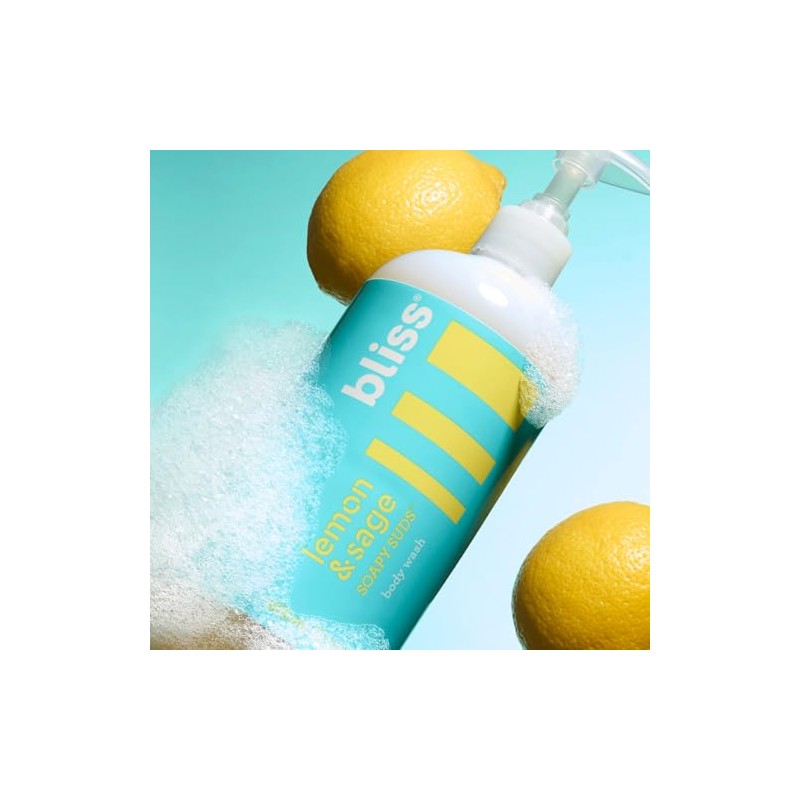 Bliss Dúo Exfoliante Lemon Love: Gel De Baño Con Espuma