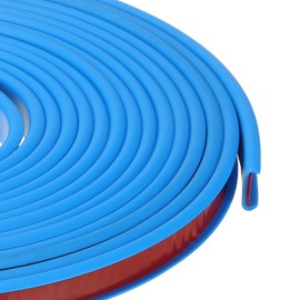 PATIKIL 1/2 Inch x 10 Feet U Shape Edge Banding, TPE Rubber Edge Trim Self Adhesive Veneer Edging Trim for Veneer Furniture Cabinets Shelves Table, Blue