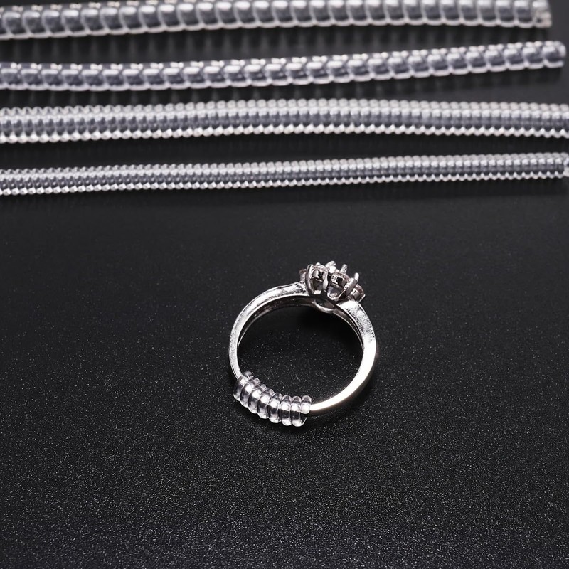 Clear Silicone Ring Sizers Invisible Ring Size Adjuster, Ring Guards