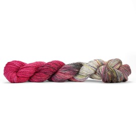 Pascuali Balayage Handgefärbt 80% Alpaka Wolle (Babyalpaka), 20% Schurwolle (Bio Merino Superfine) 50g, Wolle zum Stricken
