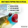 Lunkerhunt Popping Frog Fishing Lure, Blue Gill, 1/2 oz