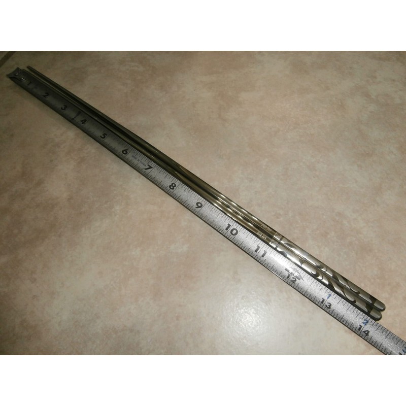 1 pair of stainless steel extra long chopsticks 14"