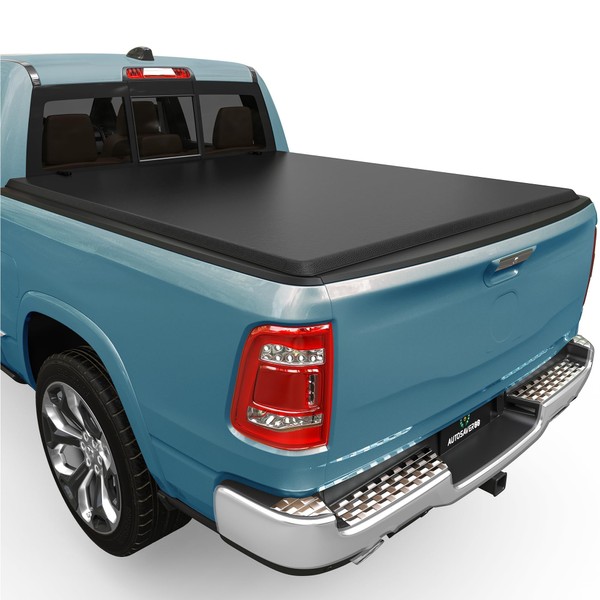 AUTOSAVER88 Soft Roll Up Truck Bed Tonneau Cover Compatible with