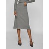 Vila Female Midi Skirt Knitted, Medium Grey Melange
