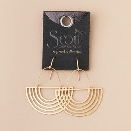 Scout Curated Wears - Refined Earring Collection - Solar Rays/Gold Vermeil