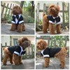 Lovelonglong Pet Costume Dog Suit Formal Tuxedo with Black Bow
