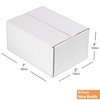 30 Pack 7x5x4'' White Cardboard Shipping Boxes, Medium Mailing Boxes