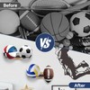FIRINER 2 Pcs Mounted Ball Wall Storage 4 Vertical Football