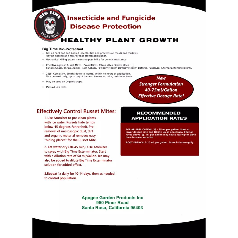 Big Time Exterminator Gallon insect eradicator spray