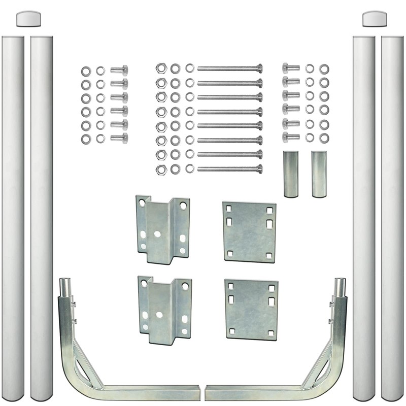 Lusheer Boat Trailer Guide-ons 48“, Guide Pole Kit，Heavy Duty 2PCS