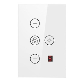 Peakloong Tuya WiFi Five-Speed Fan Light Switch Thyristor Speed Adjustment Touch Panel Switch Remote Control